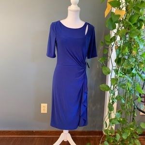 NWT! Adrianna Papell Cyprus Blue Sheath Dress~6